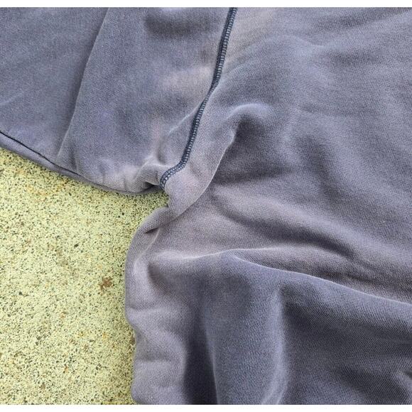 Vtg Y2k 24 Hour Fitness Embroidered Logo Crewneck Sweatshirt Blue Large Sunfade - Picture 4 of 6